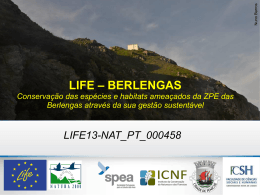 Projeto LIFE Berlengas – SPEA - Agência Portuguesa do Ambiente