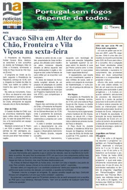 Cavaco Silva em Alter do Chão, Fronteira e Vila Viçosa na