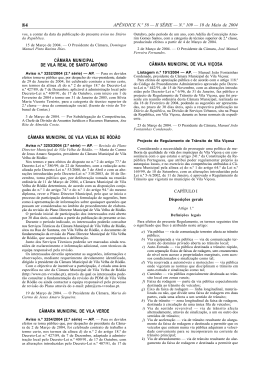 APÊNDICE N.º 58 — II SÉRIE — N.º 109 — 10 de Maio de 2004