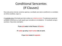 Exercises (If Clauses)