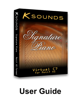 User Guide - K-Sounds Sound Libraries
