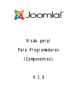 Joomla - Viso geral para programadores