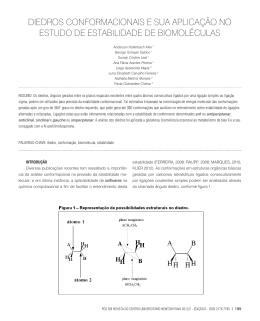diedros conformacionais e sua aplicação no estudo de estabilidade
