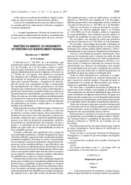 Decreto-Lei n.º 306/2007