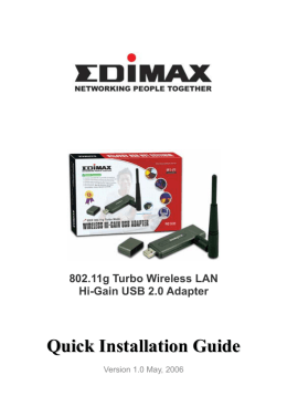 Quick Installation Guide for EW