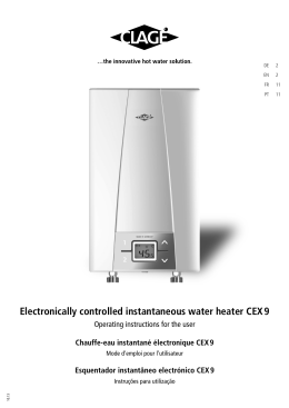 Electronically controlled instantaneous water heater CEX 9