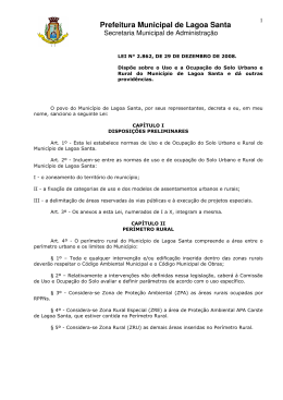 Lei 2.862 / 2008 - Prefeitura Municipal de Lagoa Santa