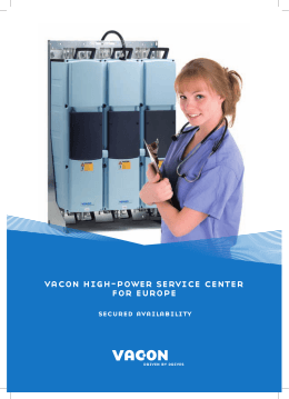 vacon high-power service center for europe