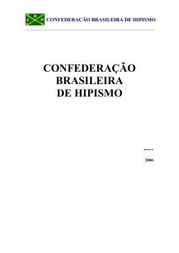 CONFEDERAÇÃO BRASILEIRA DE HIPISMO