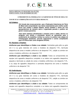 nota oficial 019/2007 referente regulamentação de atletas no podium
