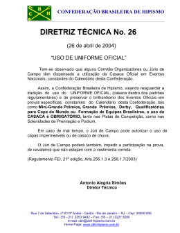 DIRETRIZ TÉCNICA No. 26