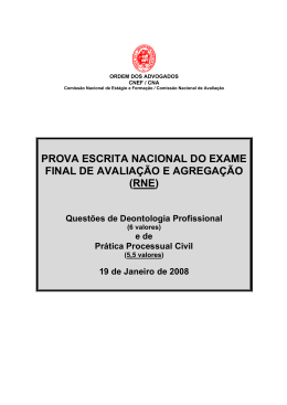 Exame Nacional Deontologia e PPC 19-01-08 RNE