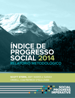 ÍNDICE DE PROGRESSO SOCIAL 2014 relatório metodológico