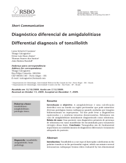 diagnóstico diferencial de amigdalolitíase differential