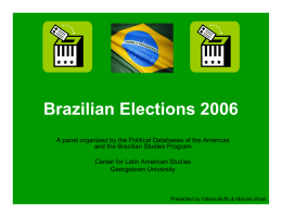 Brazilian Presidential Election 2006