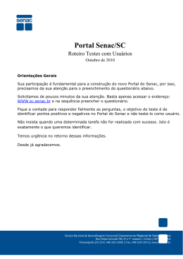 Portal Senac/SC
