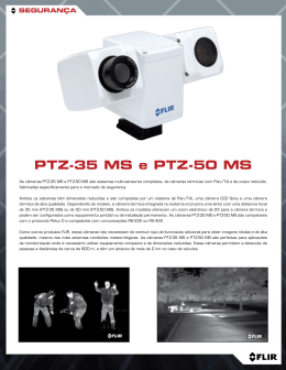Brochura PTZ-35 MS e PTZ-50 MS