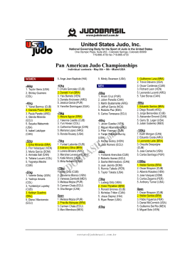 United States Judo, Inc. Pan American Judo