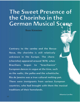The Sweet Presence of the Chorinho in the German Musical Scene