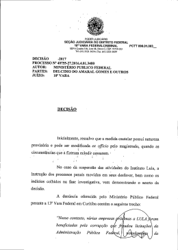 Decisao Judicial suspensão atividades Instituto Lula