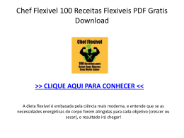 Chef Flexivel 100 Receitas Flexiveis PDF DOWNLOAD GRATIS