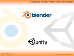 Integrando Blender e Unity na criação de jogos