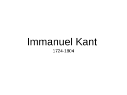 Immanuel Kant - Colégio Santa Clara