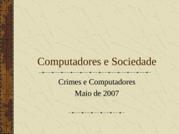 Crimes e Computadores