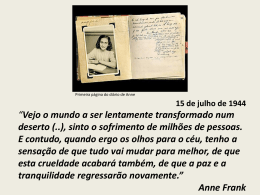 Anne Frank - Temas de História