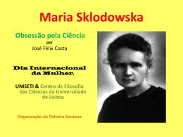 Maria Sklodowska - CFCUL