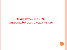 gabarito - aula 26 - preposição e conjunção (2)