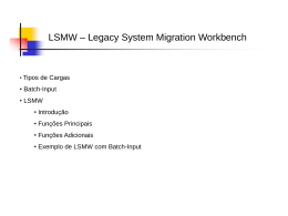 Legacy System Migration Workbench