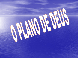 O Plano de Deus
