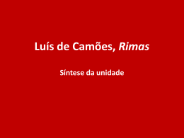 Luís de Camões, Rimas