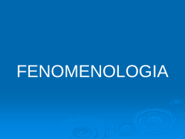FENOMENOLOGIA