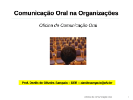 Comunicação Oral na Organizações