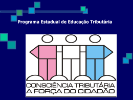 Programa de Educação Tributária-SEFA
