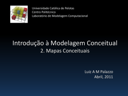 Introdução à Modelagem Conceitual 2. Mapas Conceituais