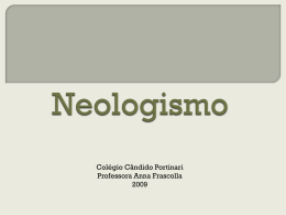 Neologismo - Colégio Candido Portinari