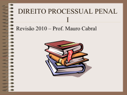 DIREITO PROCESSUAL PENAL I