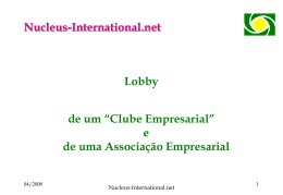 Lobby de um "Clube Empresarial"