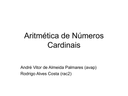 Aritmética de Números Cardinais