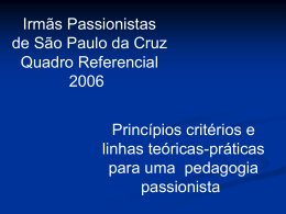 Slide 1 - Colégio Passionista São Paulo da Cruz