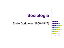 Émile Durkheim - Objetivo Sorocaba