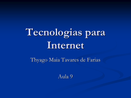 Tecnologias para Internet