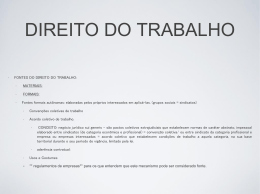 DIREITO DO TRABALHO