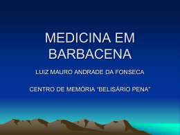 MEDICINA EM BARBACENA - Associação Médica de Barbacena