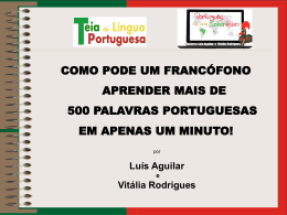 Aprender cem novas palavras portuguesas em um minuto