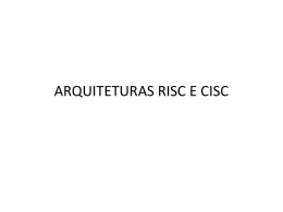 CISC X RISC