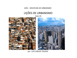 lições de urbanismo - Habitação e Cidade